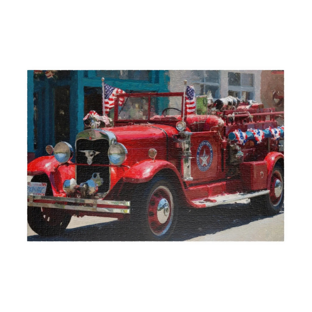 Jigsaw Puzzle: Vintage Firetruck in Parade - Jigsaw Puzzle Studios - Main