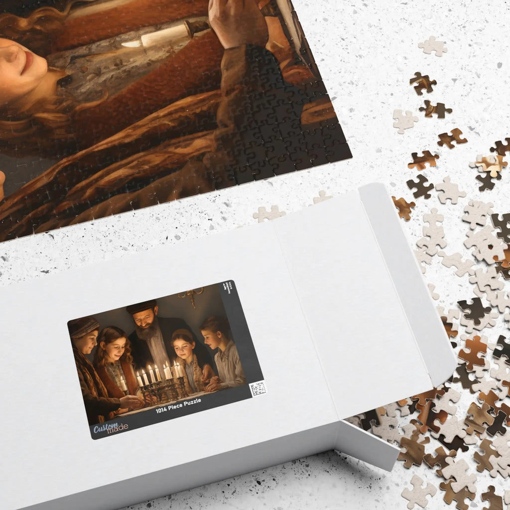 Jigsaw Puzzle: Hanukkah Menorah Puzzle - Jigsaw Puzzle Studios - Box