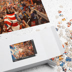 Jigsaw Puzzle: Patriotic Street Parade Puzzle - Jigsaw Puzzle Studios - Box