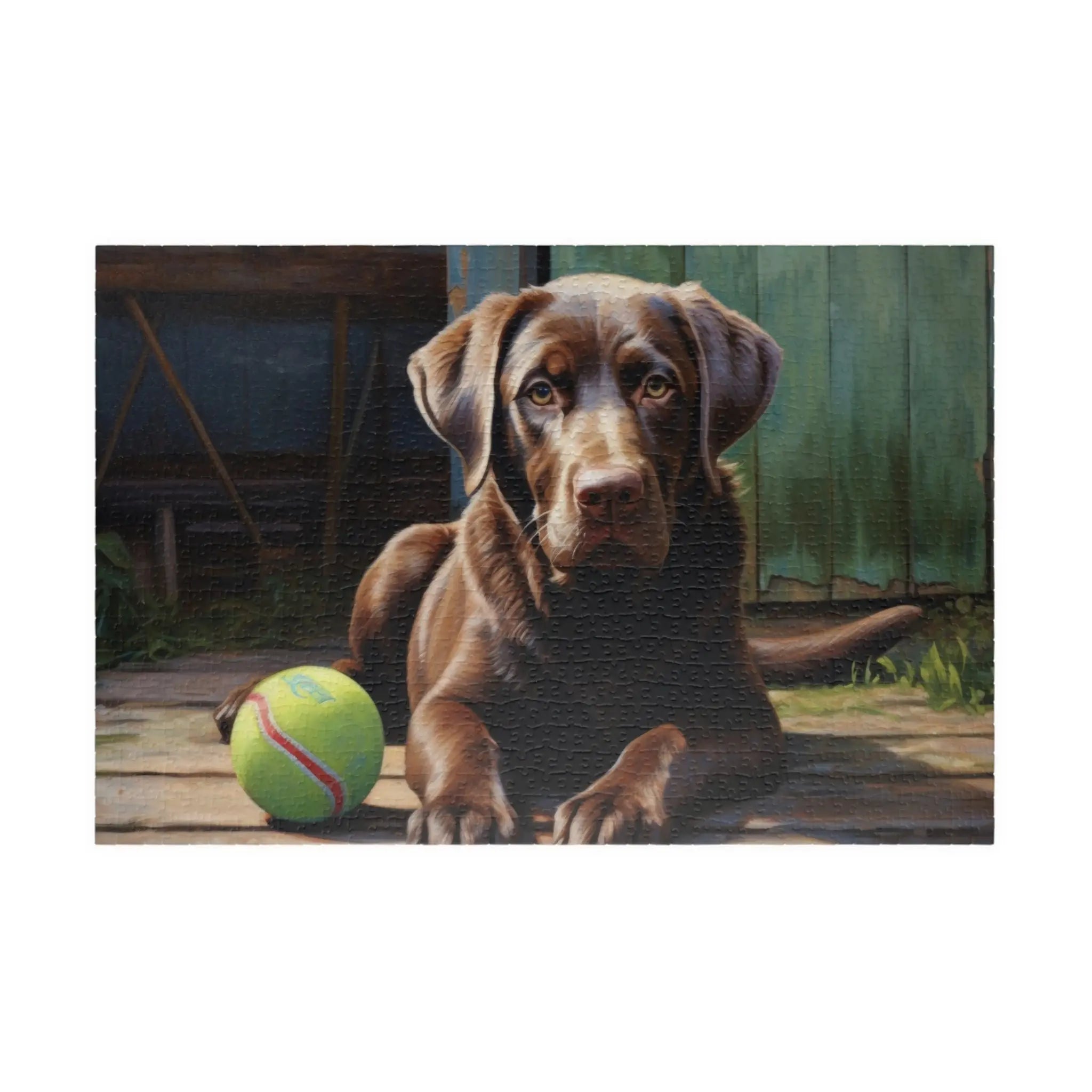 Customizable Jigsaw Puzzle: Leisurely Labrador - Jigsaw Puzzle Studios - Main