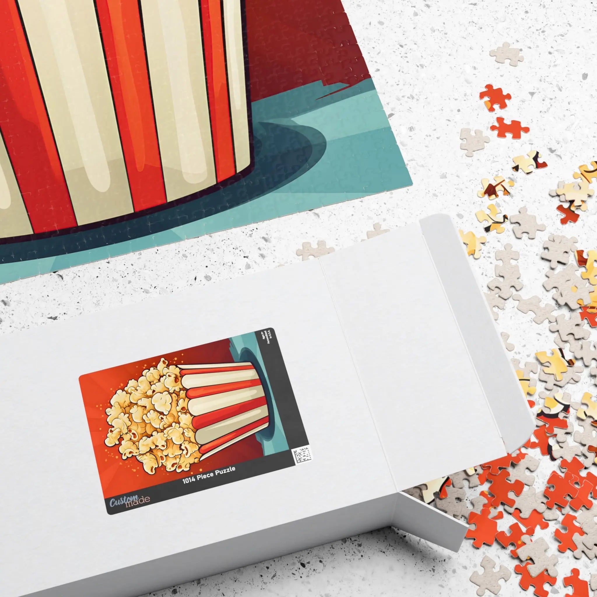Jigsaw Puzzle: Movie Theater Popcorn - Jigsaw Puzzle Studios - Box