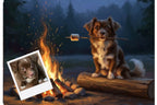 Customizable Jigsaw Puzzle: Helping Roast Marshmallows - Jigsaw Puzzle Studios - Custom with Dog