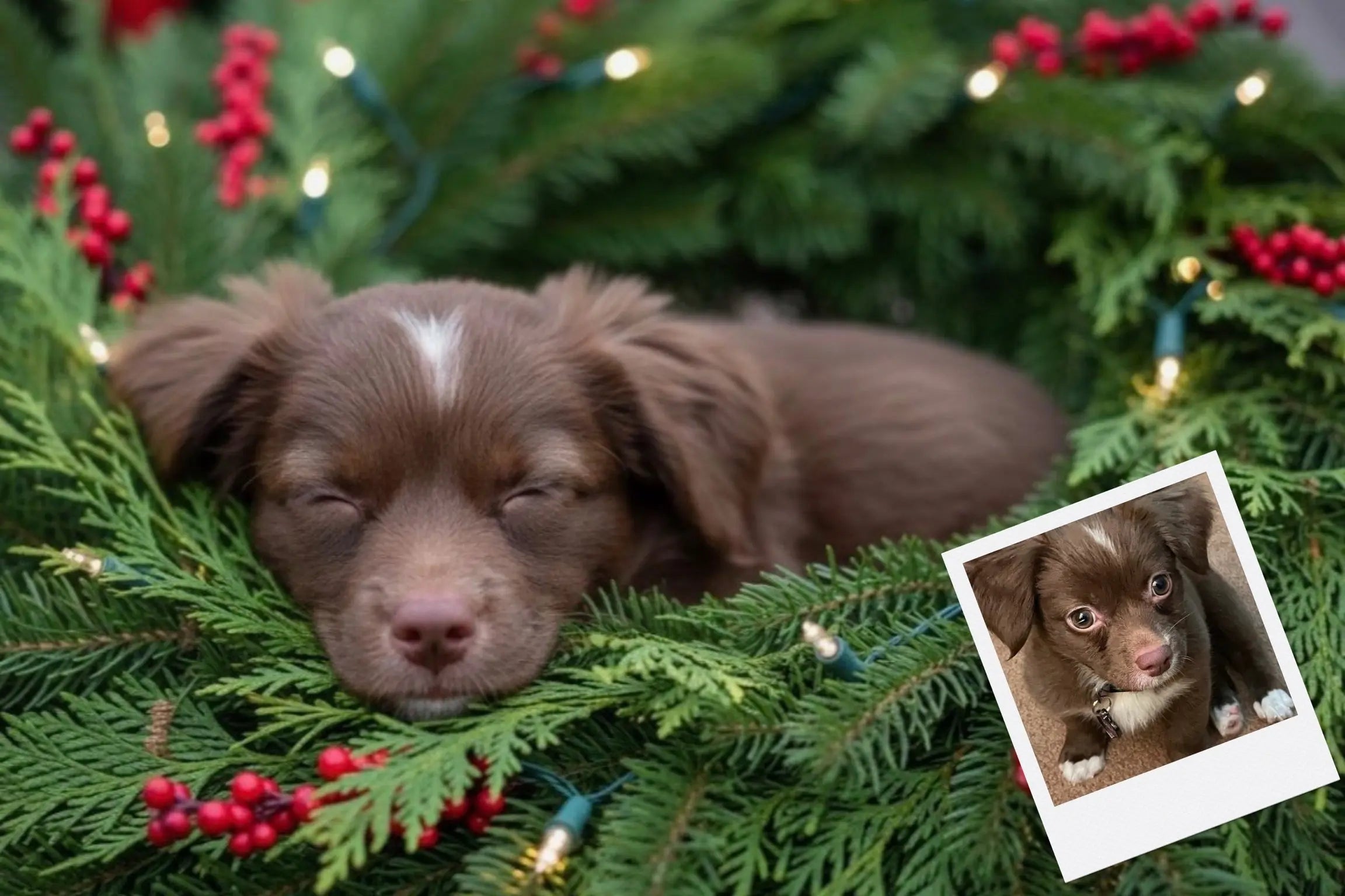 Customizable Jigsaw Puzzle: Christmas Puppy - Jigsaw Puzzle Studios - Custom with Dog