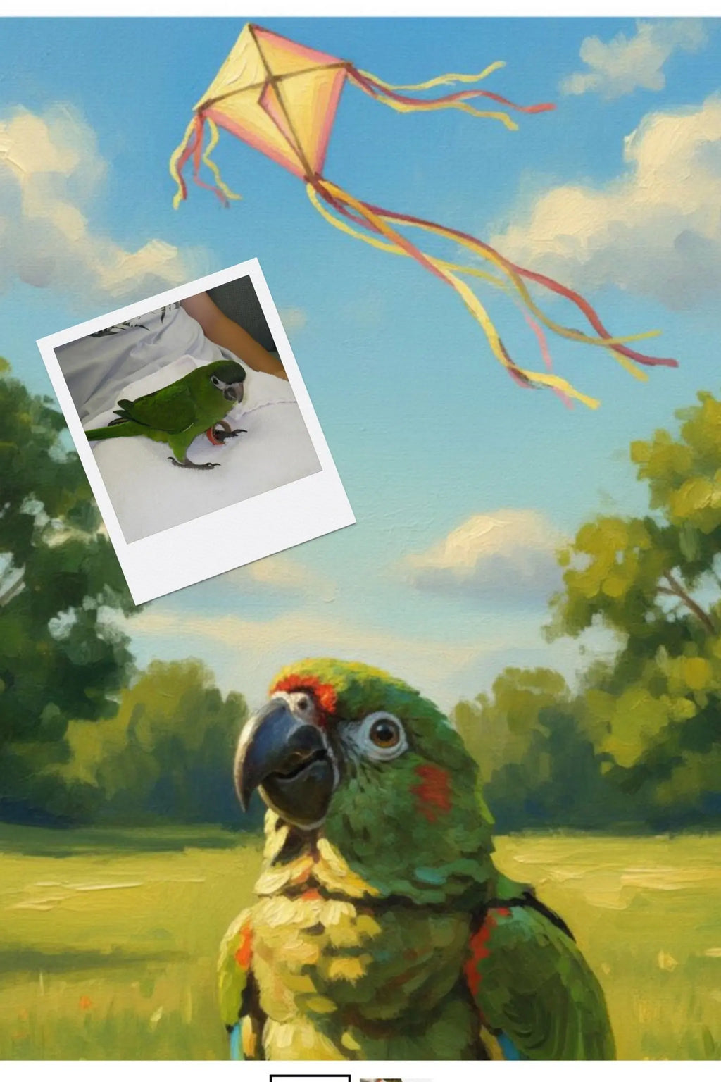 Customizable Jigsaw Puzzle: Kite Flying Dreams - Jigsaw Puzzle Studios - Custom with Bird