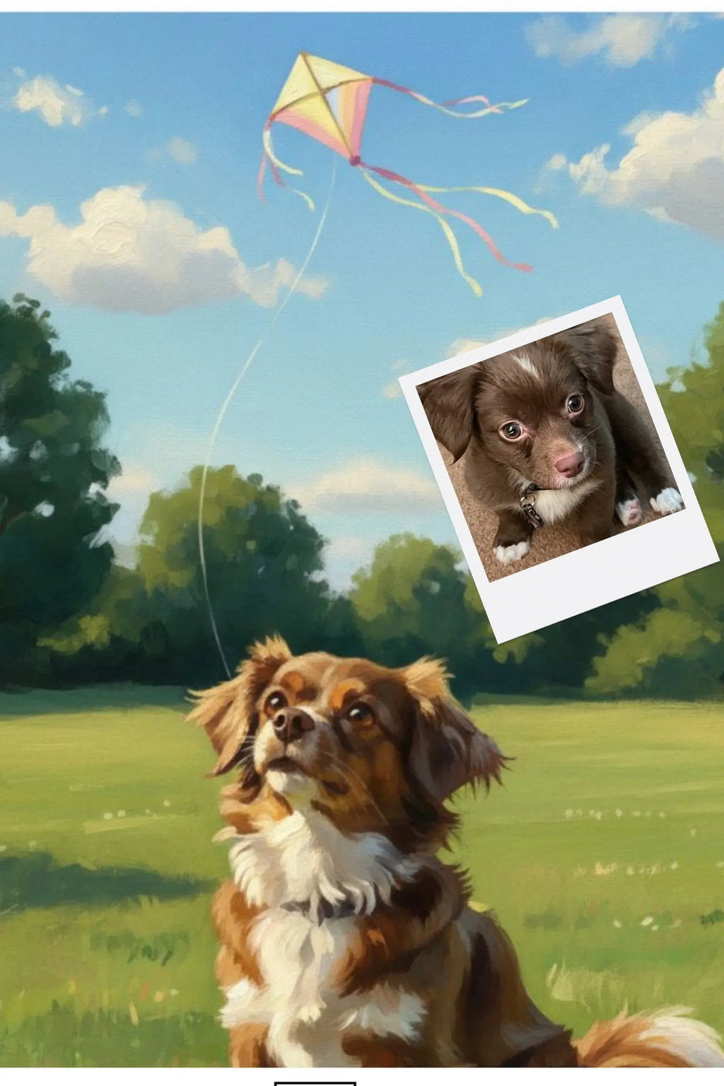 Customizable Jigsaw Puzzle: Kite Flying Dreams - Jigsaw Puzzle Studios - Custom with Dog