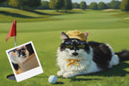 Customizable Jigsaw Puzzle: Unusual Golf Caddy - Jigsaw Puzzle Studios - Custom with Cat