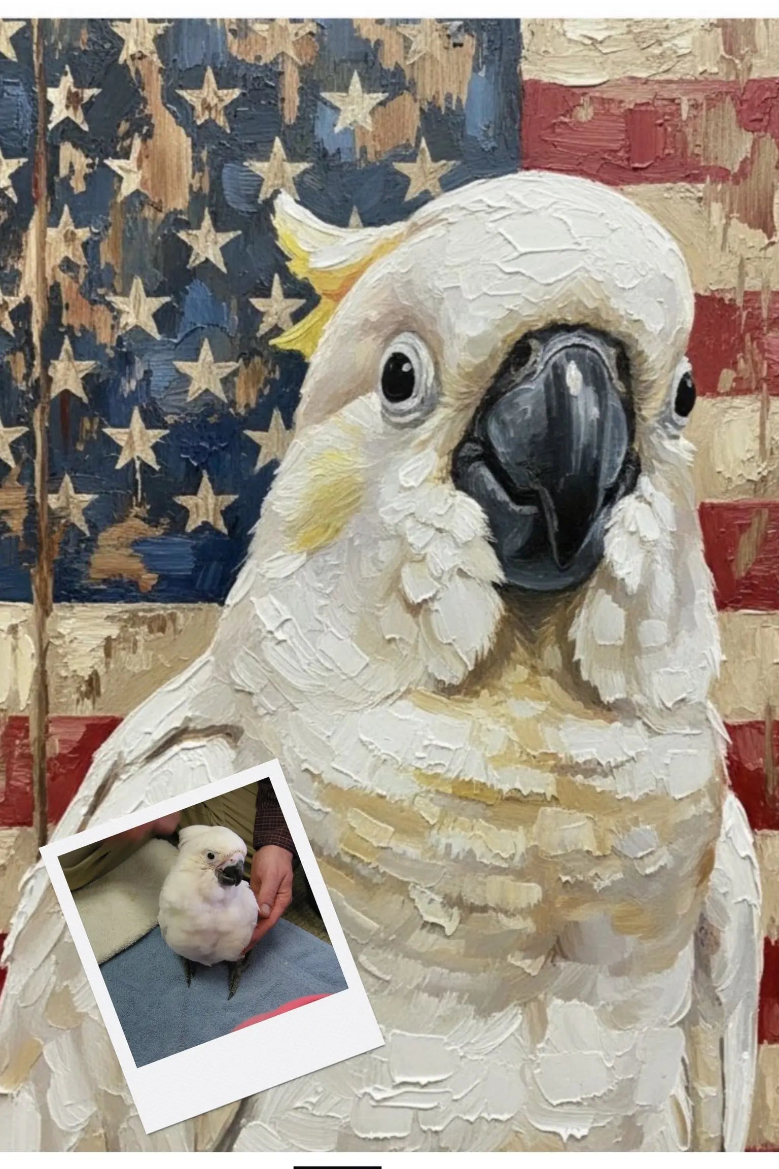 Customizable Jigsaw Puzzle: Patriotic Labrador Puppy - Jigsaw Puzzle Studios - Custom with Bird