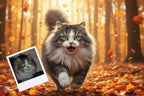 Customizable Jigsaw Puzzle: Playful Autumn Pup - Jigsaw Puzzle Studios - Custom with Cat