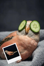 Customizable Jigsaw Puzzle: Dachshund Relaxing with Cucumbers - Jigsaw Puzzle Studios - Custom with Bird