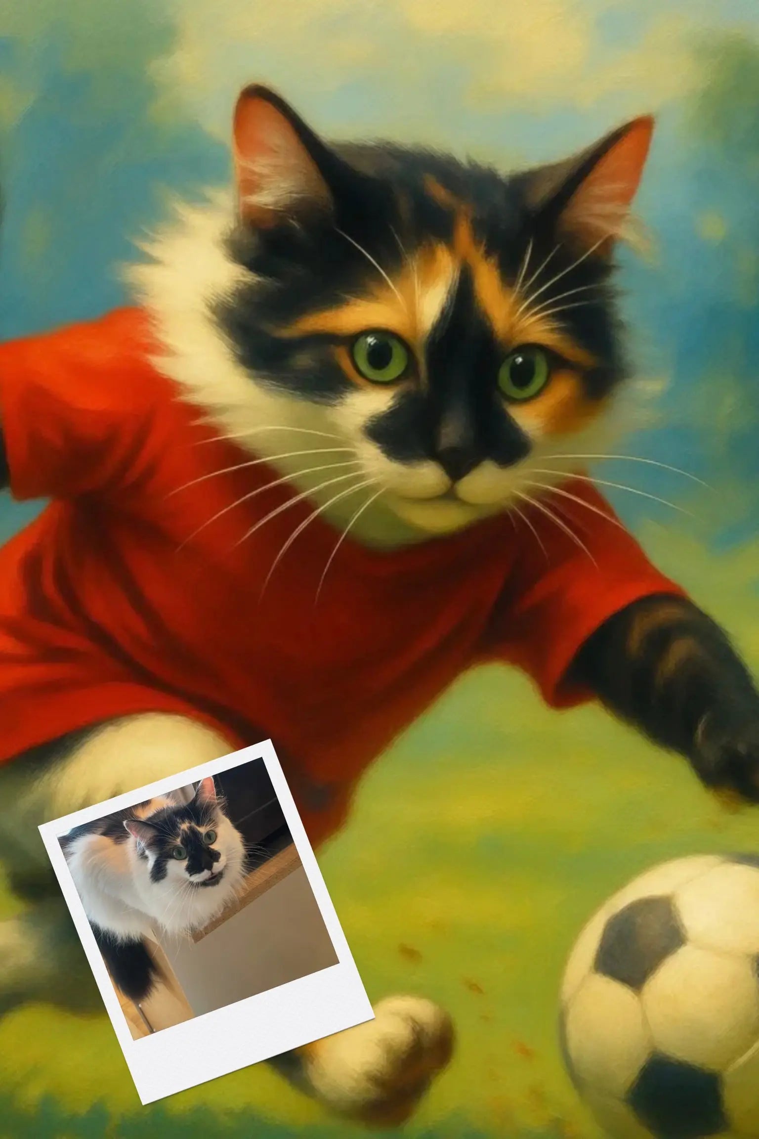 Customizable Jigsaw Puzzle: Cute Kitten Soccer - Jigsaw Puzzle Studios - Custom with Cat