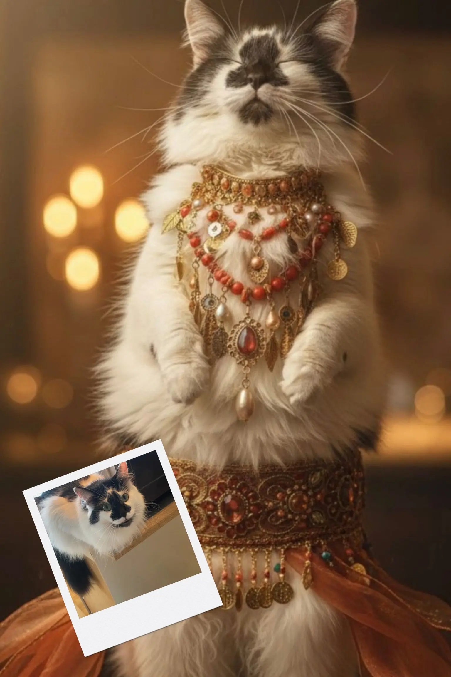 Customizable Jigsaw Puzzle: Belly Dancing Cat - Jigsaw Puzzle Studios - Custom with Cat