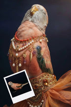 Customizable Jigsaw Puzzle: Belly Dancing Cat - Jigsaw Puzzle Studios - Custom with Bird