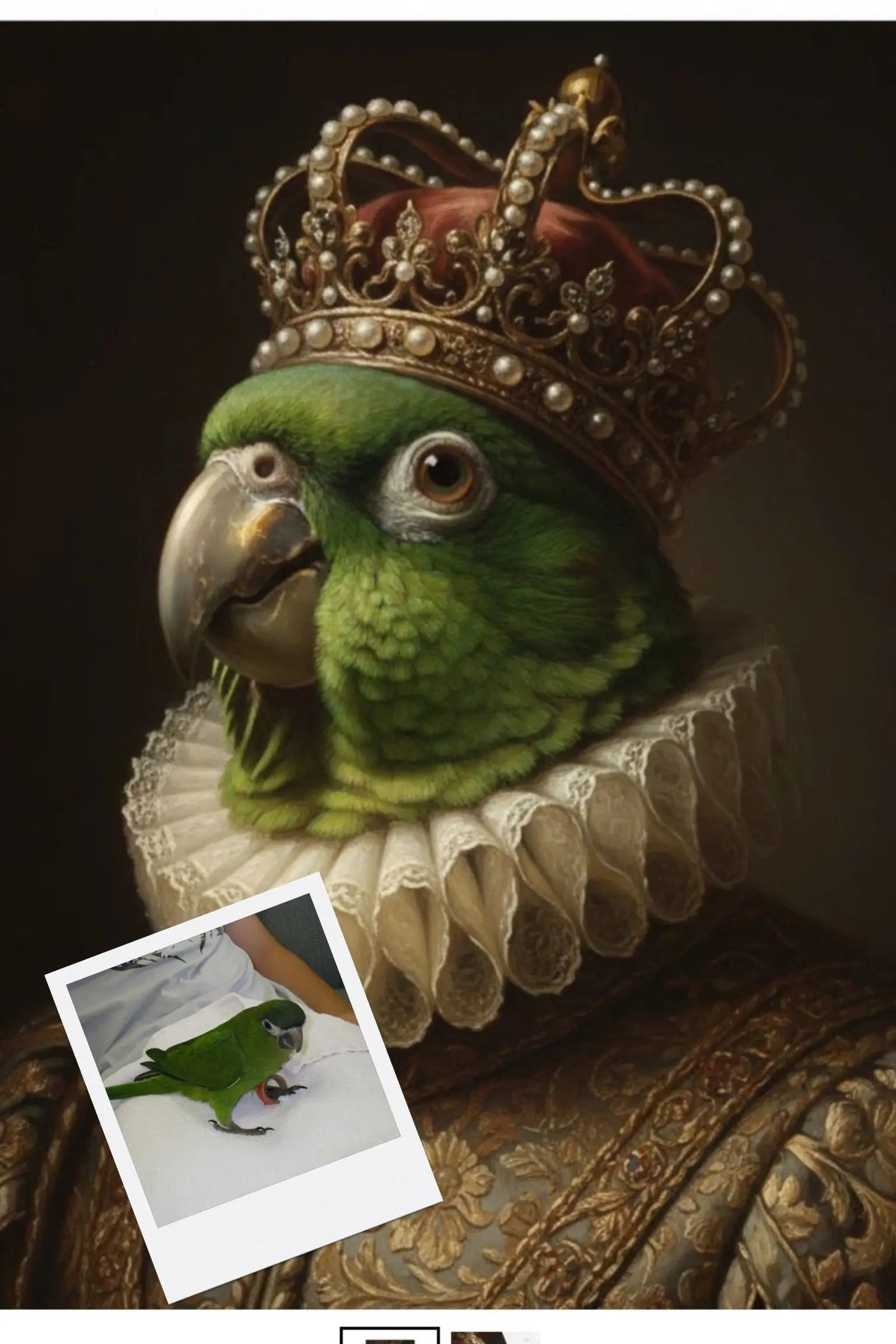 Customizable Jigsaw Puzzle: Regal Victorian Cat - Jigsaw Puzzle Studios - Custom with Bird