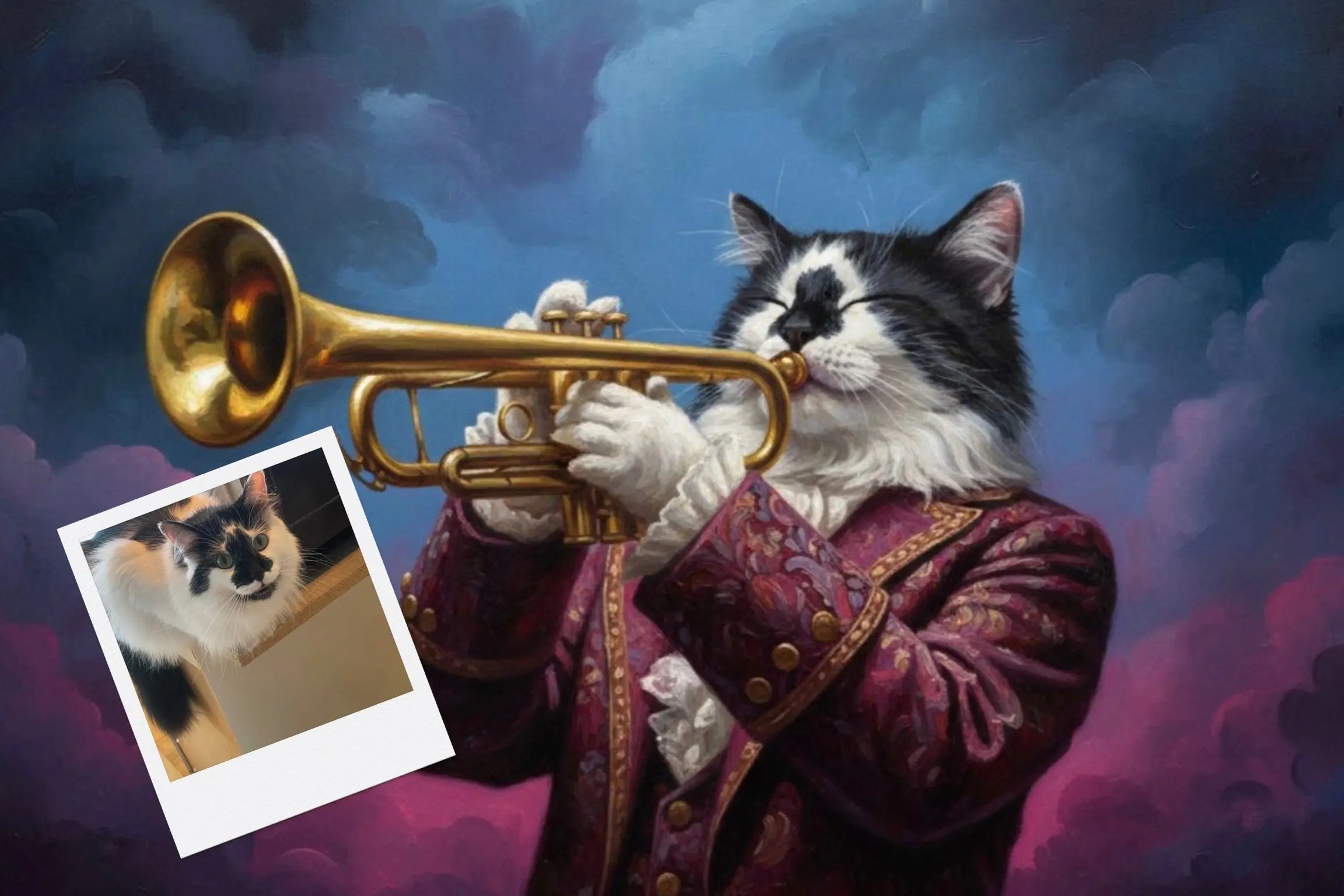 Customizable Jigsaw Puzzle: Jazz Cat Trumpet - Jigsaw Puzzle Studios - Custom with Cat