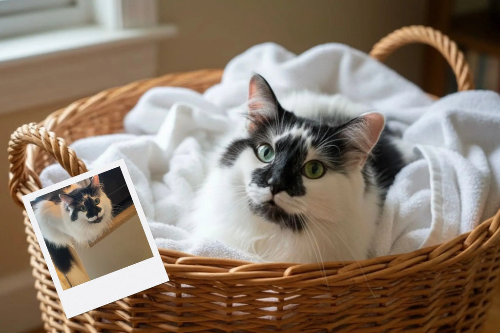 Customizable Jigsaw Puzzle: Laundry Tabby Cat - Jigsaw Puzzle Studios - Custom with Cat