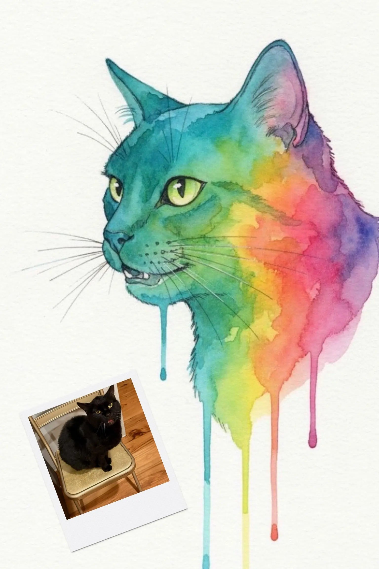 Customizable Jigsaw Puzzle: Whimsical Watercolor Poodle - Jigsaw Puzzle Studios - Custom with Cat