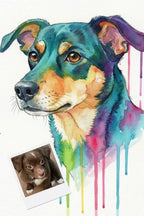 Customizable Jigsaw Puzzle: Whimsical Watercolor Poodle - Jigsaw Puzzle Studios - Custom with Dog