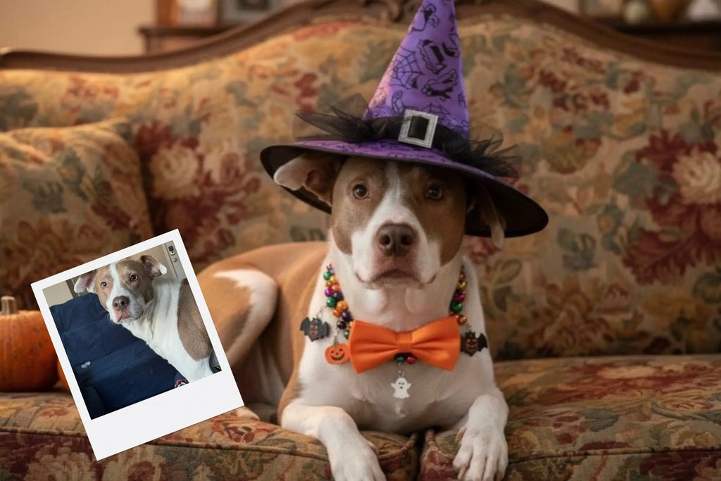 Customizable Jigsaw Puzzle: Witchy Yorkie - Jigsaw Puzzle Studios - Custom with Dog
