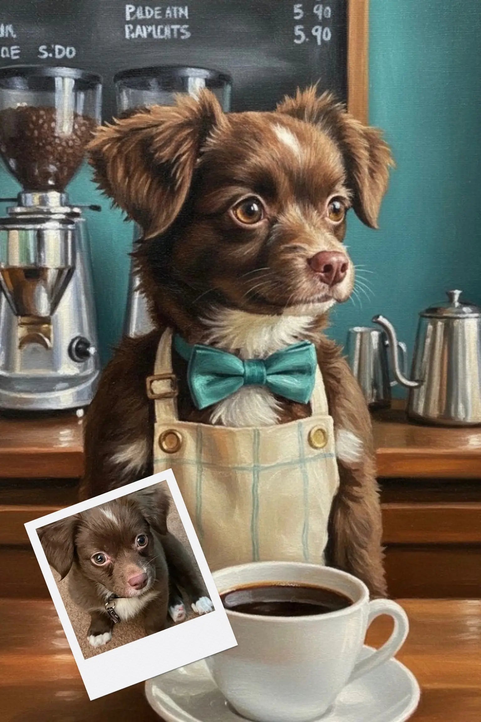 Customizable Jigsaw Puzzle: Dog Barista - Jigsaw Puzzle Studios - Custom with Dog