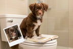 Customizable Jigsaw Puzzle: Potty Training Cat - Jigsaw Puzzle Studios - Custom with Dog