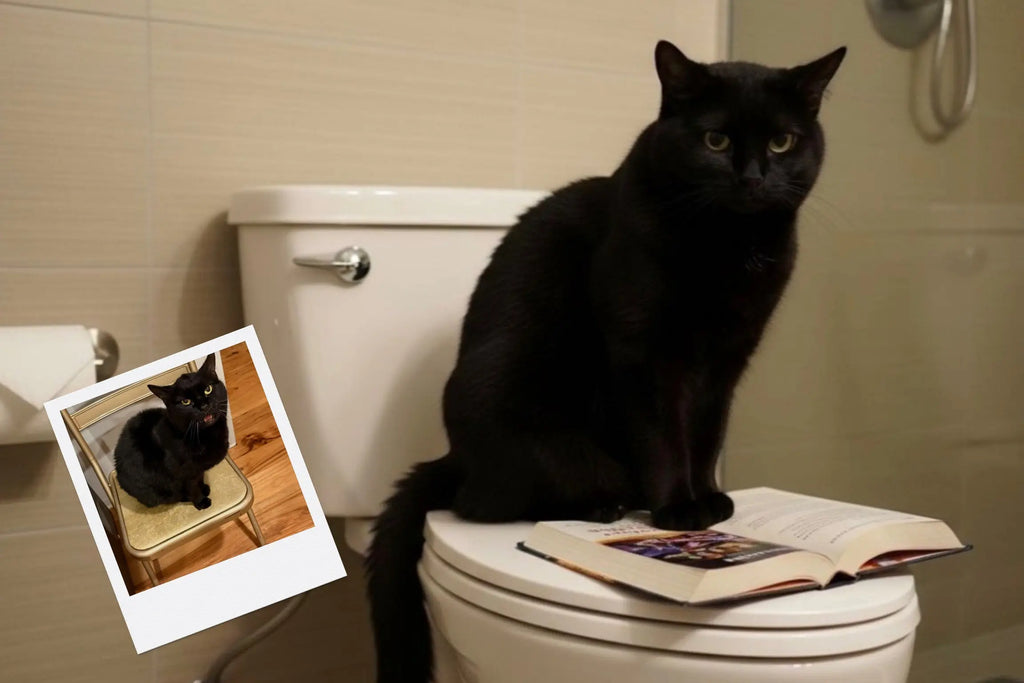 Customizable Jigsaw Puzzle: Potty Training Cat - Jigsaw Puzzle Studios - Custom with Cat