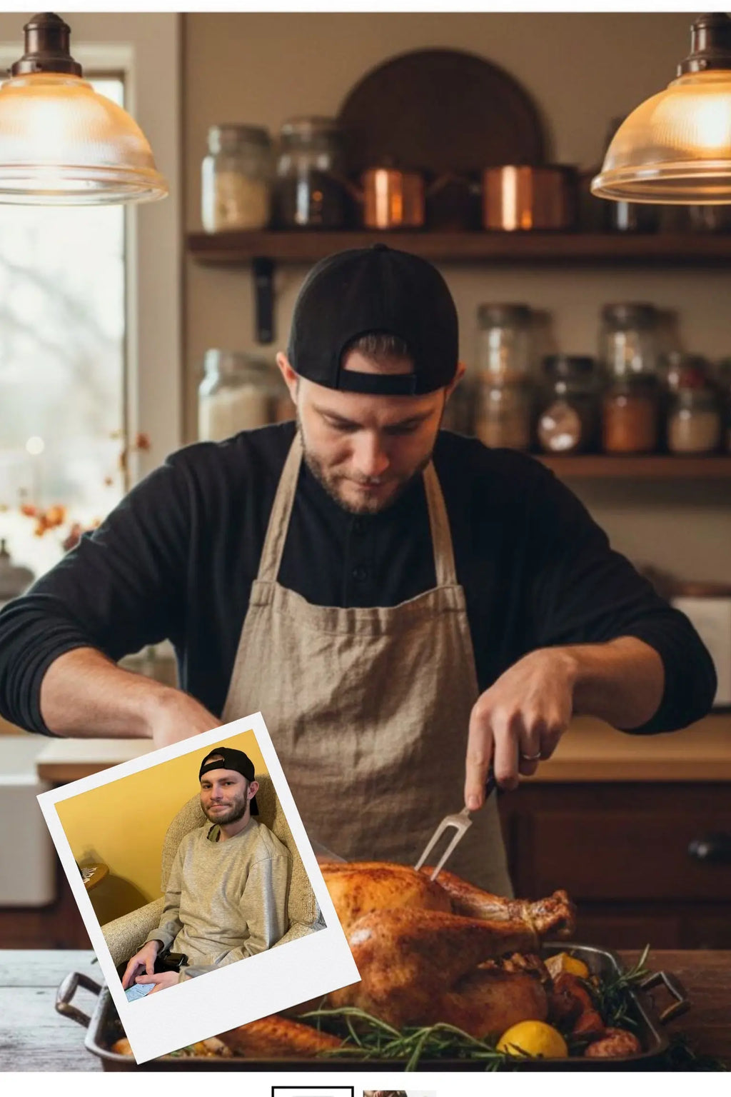 Customizable Jigsaw Puzzle: Thanksgiving Chef - Jigsaw Puzzle Studios - Custom with Man 2