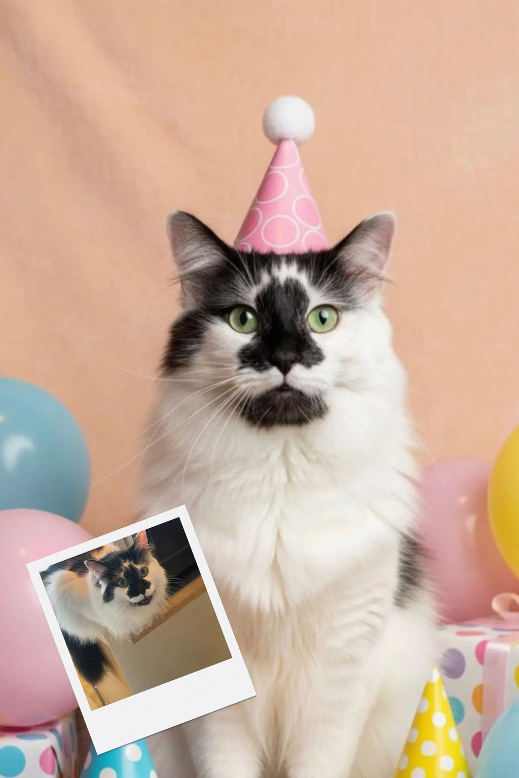 Customizable Jigsaw Puzzle: Cute Kitten Birthday Party - Jigsaw Puzzle Studios - Custom with Cat