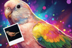 Customizable Jigsaw Puzzle: Giraffe Celebration - Jigsaw Puzzle Studios - Custom with Bird