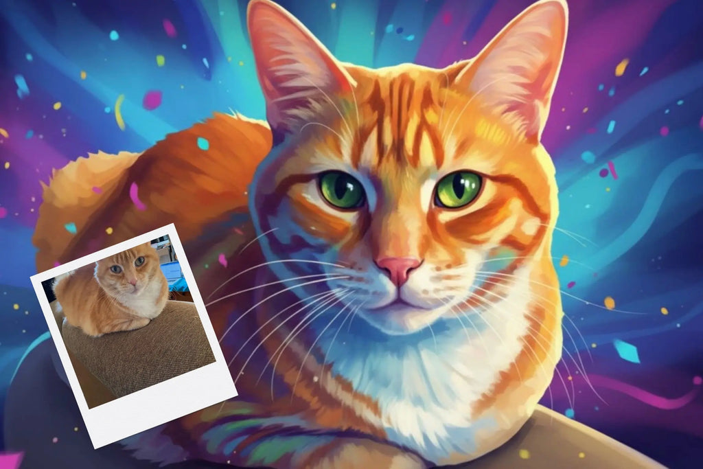 Customizable Jigsaw Puzzle: Giraffe Celebration - Jigsaw Puzzle Studios - Custom with Cat