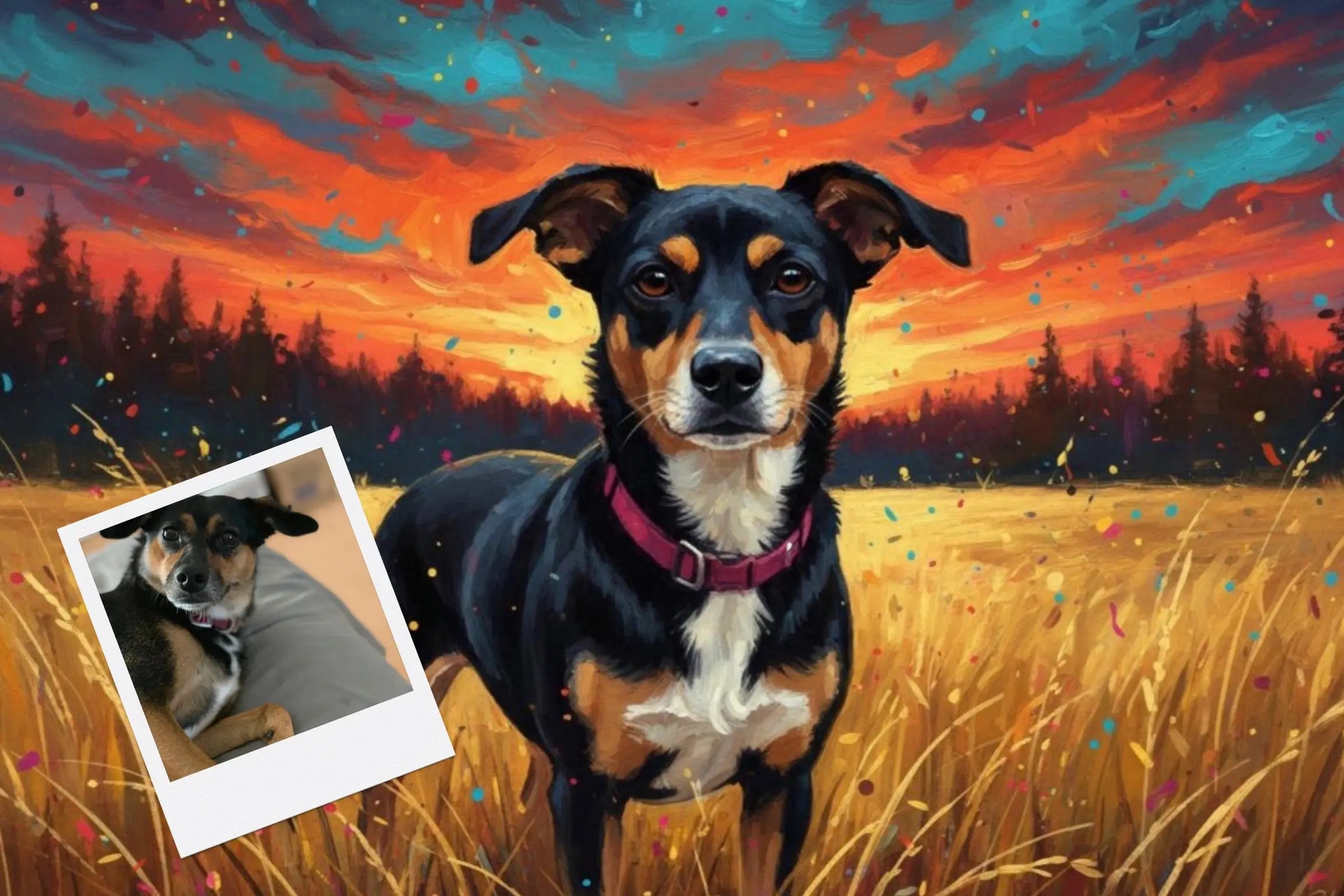Customizable Jigsaw Puzzle: Horse Spotting - Jigsaw Puzzle Studios - Custom with Dog