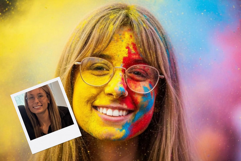 Customizable Jigsaw Puzzle: Festival of Color - Jigsaw Puzzle Studios - Custom with Woman