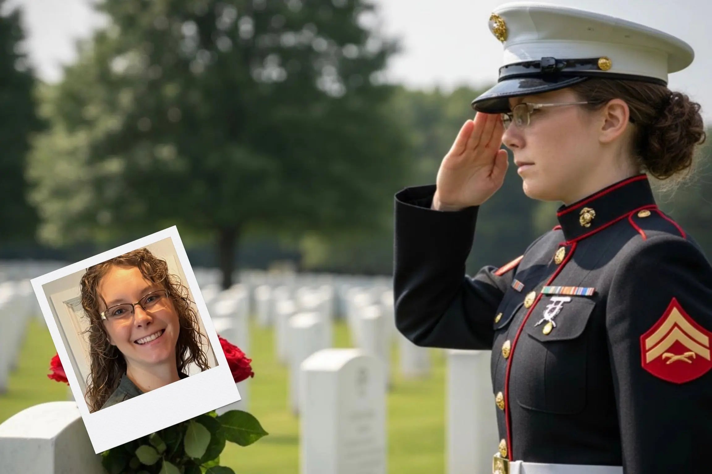 Customizable Jigsaw Puzzle: Honor at Arlington - Jigsaw Puzzle Studios - Custom with Woman