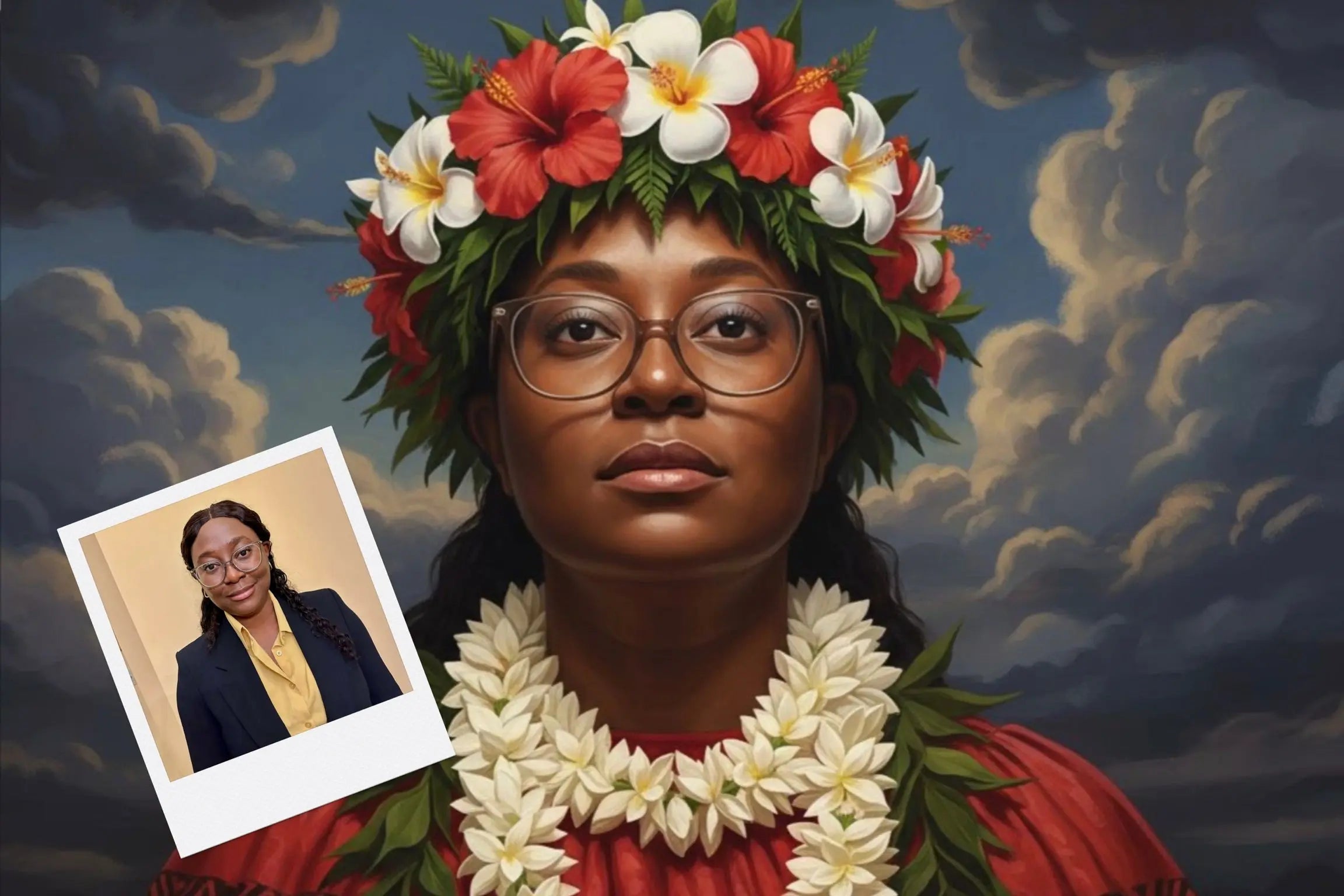 Customizable Jigsaw Puzzle: Hawaiian Aloha - Jigsaw Puzzle Studios - Custom with Woman