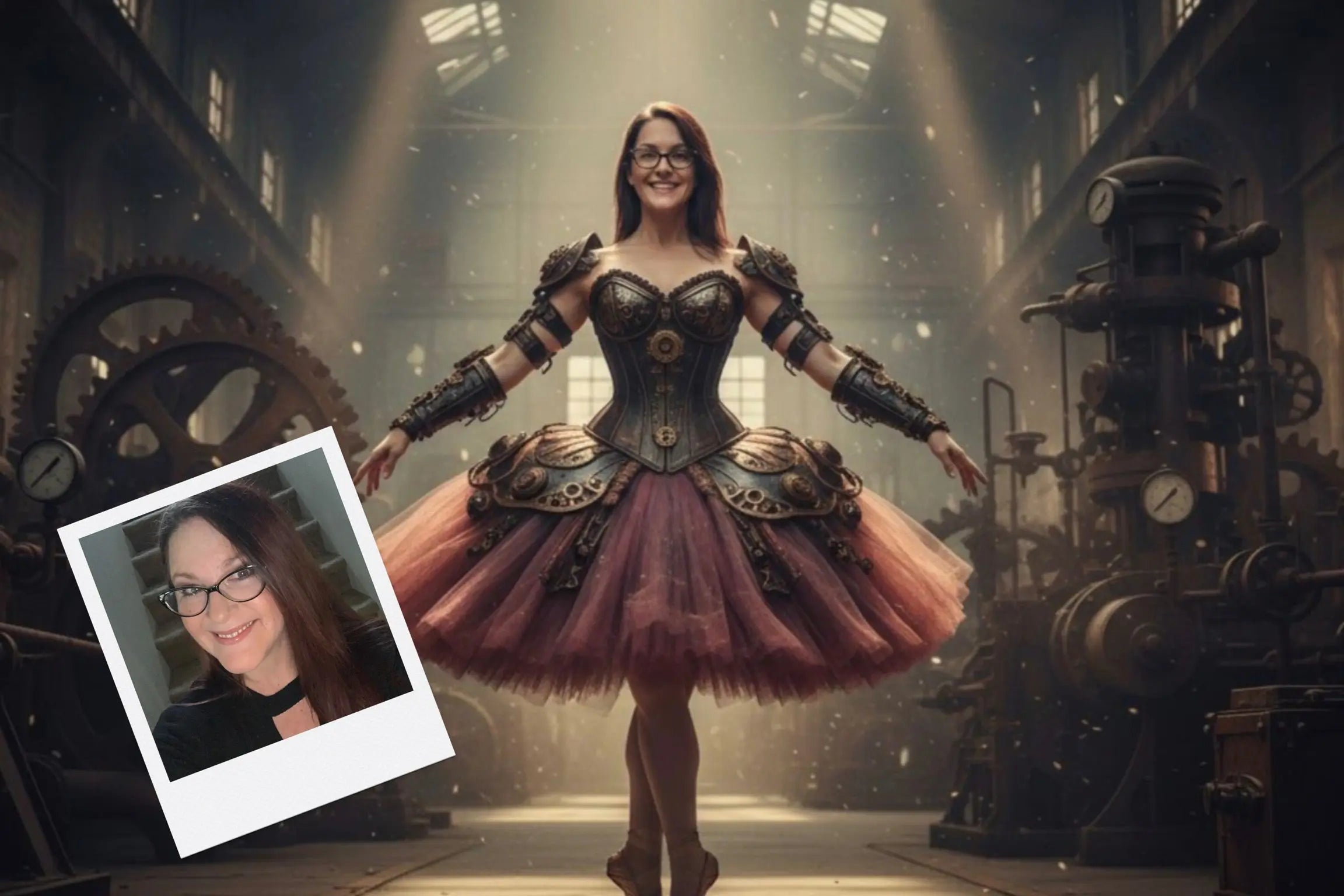 Customizable Jigsaw Puzzle: Steampunk Ballerina - Jigsaw Puzzle Studios - Custom with Woman