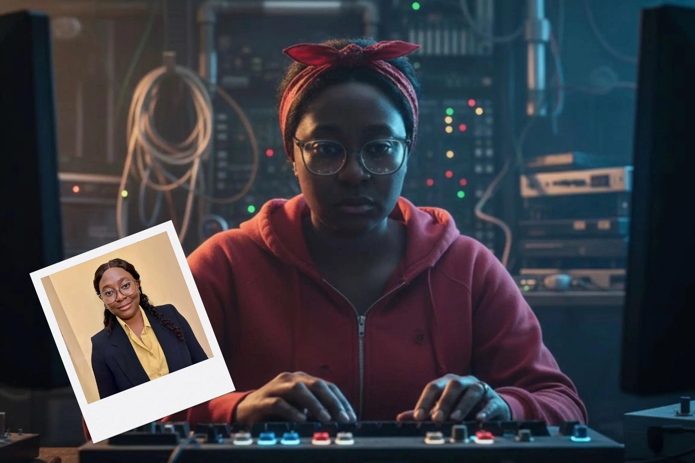 Customizable Jigsaw Puzzle: Rosie Riveter : Computer Programmer - Jigsaw Puzzle Studios - Custom with Woman