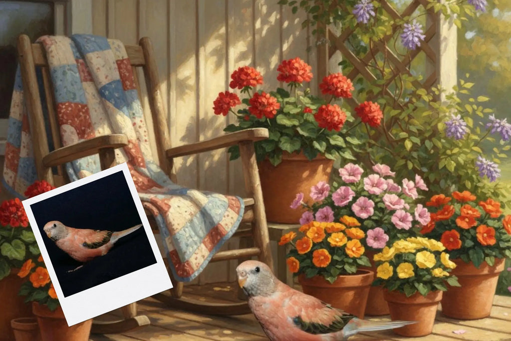 Customizable Jigsaw Puzzle: Porch Cat - Jigsaw Puzzle Studios - Custom with Bird