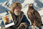 Customizable Jigsaw Puzzle: Turkic Kazakh Eagle Hunter - Jigsaw Puzzle Studios - Custom with Man