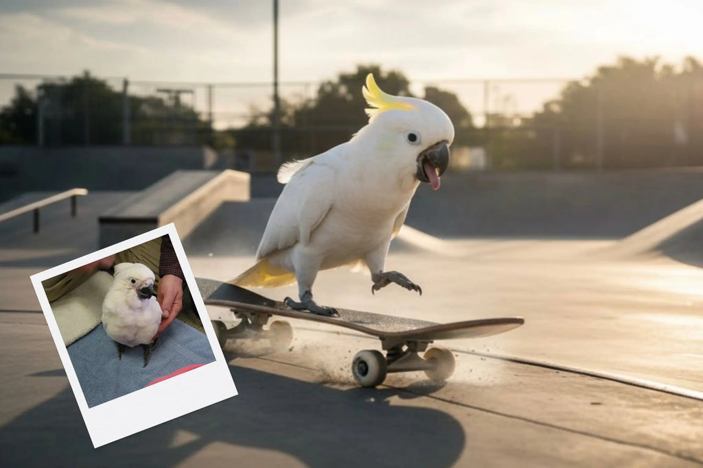 Customizable Jigsaw Puzzle: Skateboarding Bulldog - Jigsaw Puzzle Studios - Custom with Bird