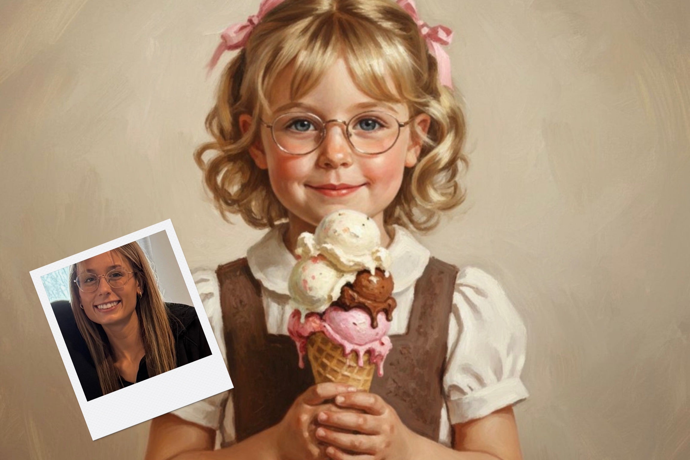 A Girl and Her Ice Cream