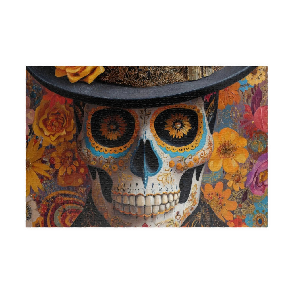 Jigsaw Puzzle: Day of the Dead Sugar Skull - Jigsaw Puzzle Studios - Main