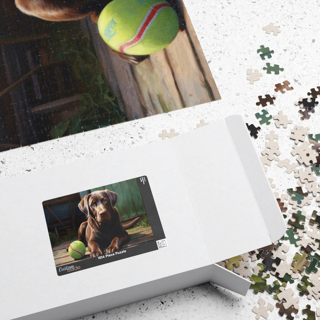 Customizable Jigsaw Puzzle: Leisurely Labrador - Jigsaw Puzzle Studios - Box