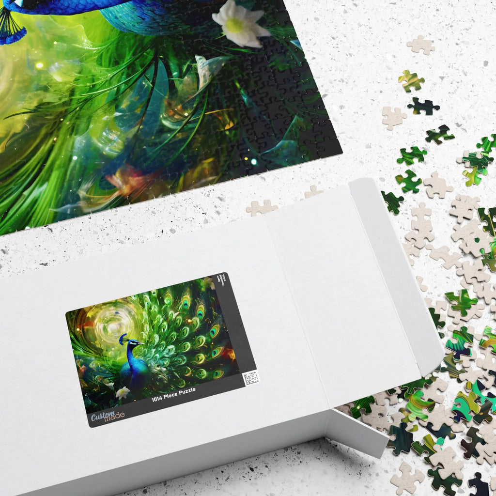 Jigsaw Puzzle: Peaceful Peacock - Jigsaw Puzzle Studios - Box