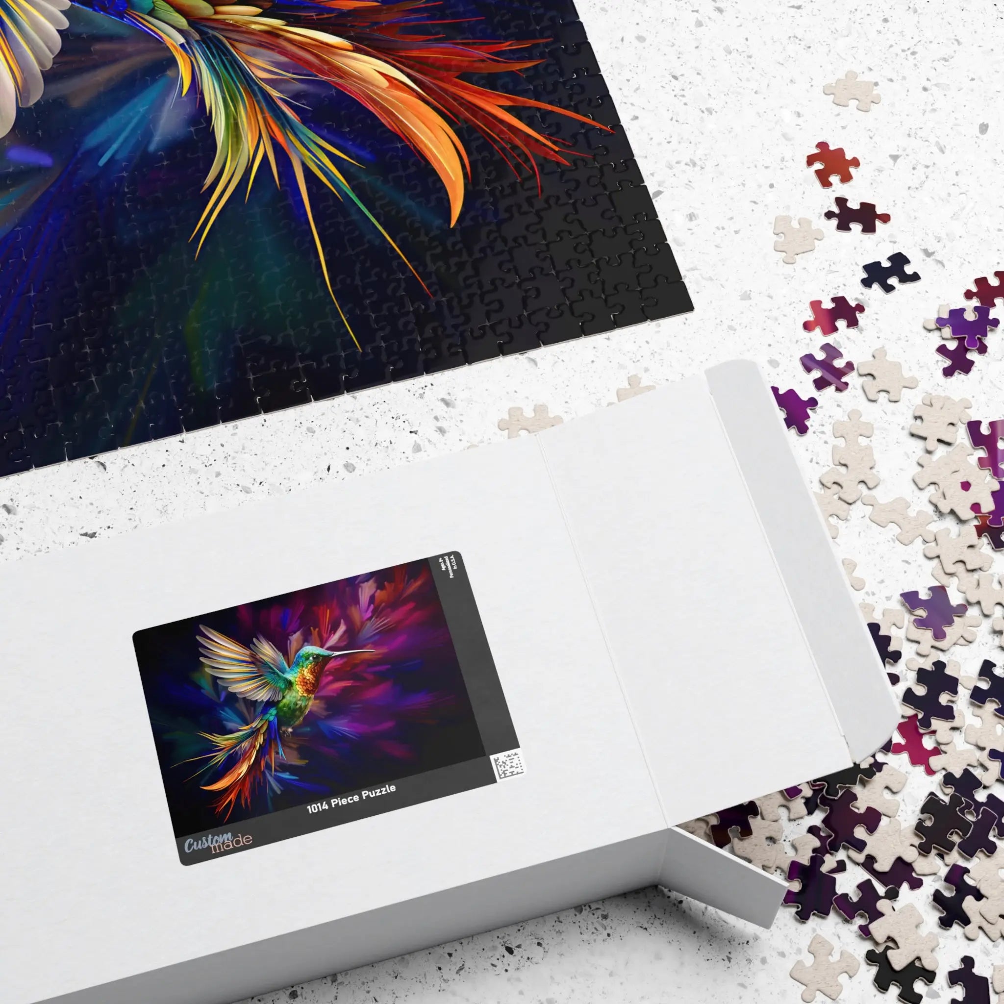 Jigsaw Puzzle: Fractal Hummingbird - Jigsaw Puzzle Studios - Box
