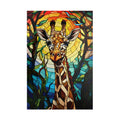 Customizable Jigsaw Puzzle: Stained Glass Giraffe - Jigsaw Puzzle Studios - Main