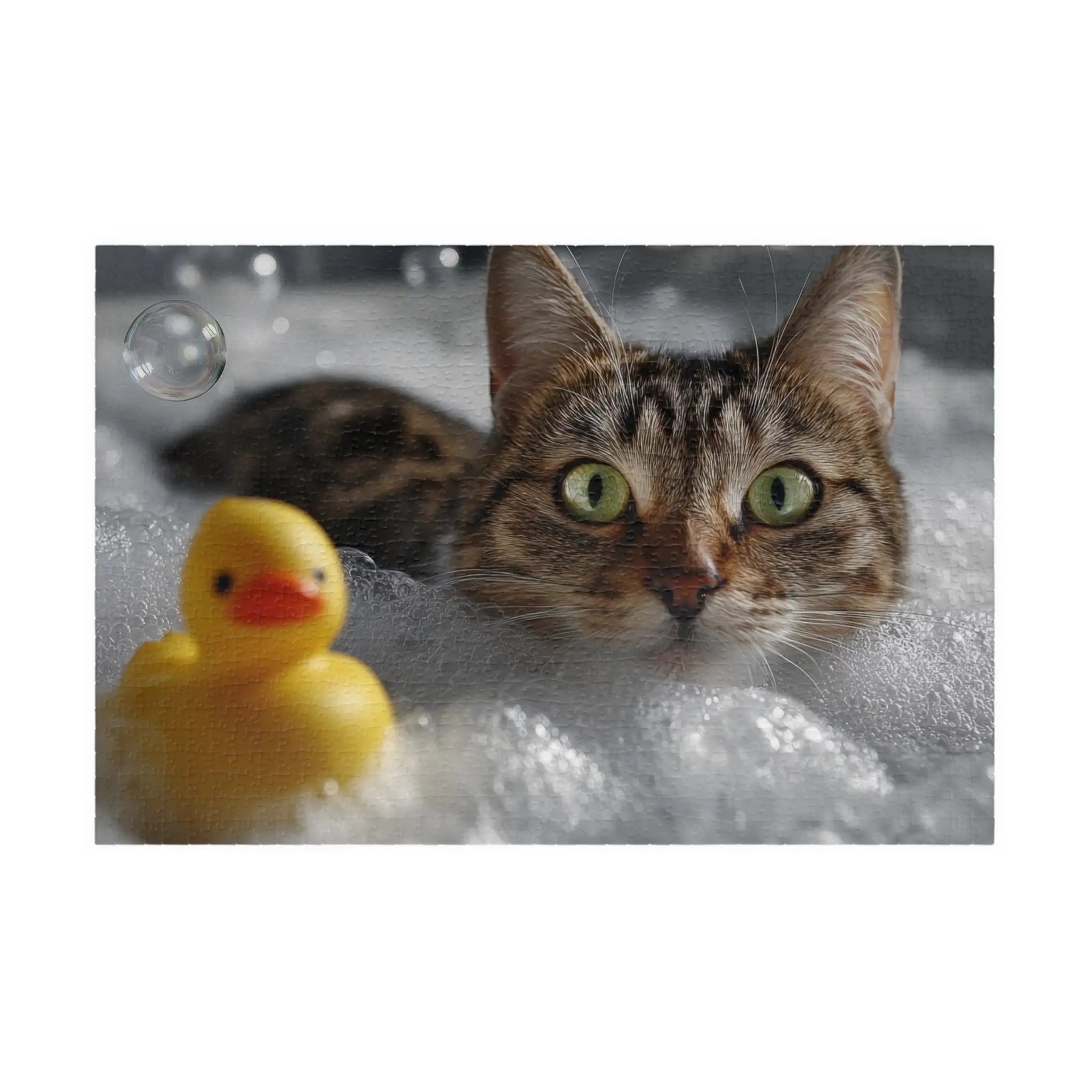 Customizable Jigsaw Puzzle: Cat Bubble Bath - Jigsaw Puzzle Studios - Main