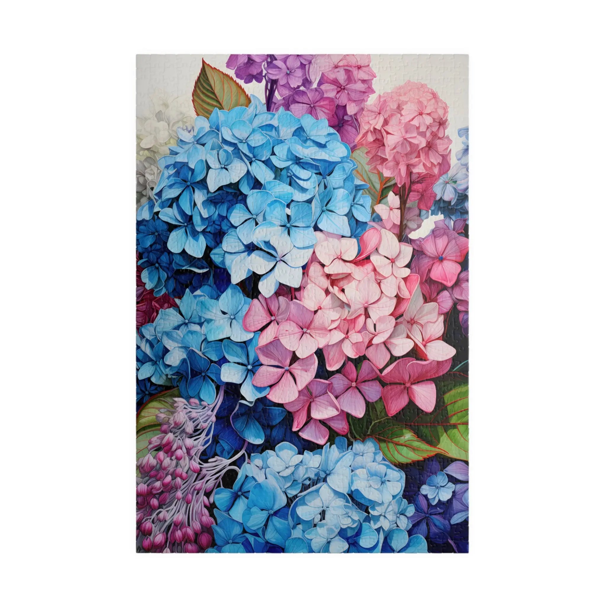 Jigsaw Puzzle: Hydrangeas in Bloom - Jigsaw Puzzle Studios - Main