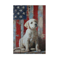 Customizable Jigsaw Puzzle: Patriotic Labrador Puppy - Jigsaw Puzzle Studios- Main