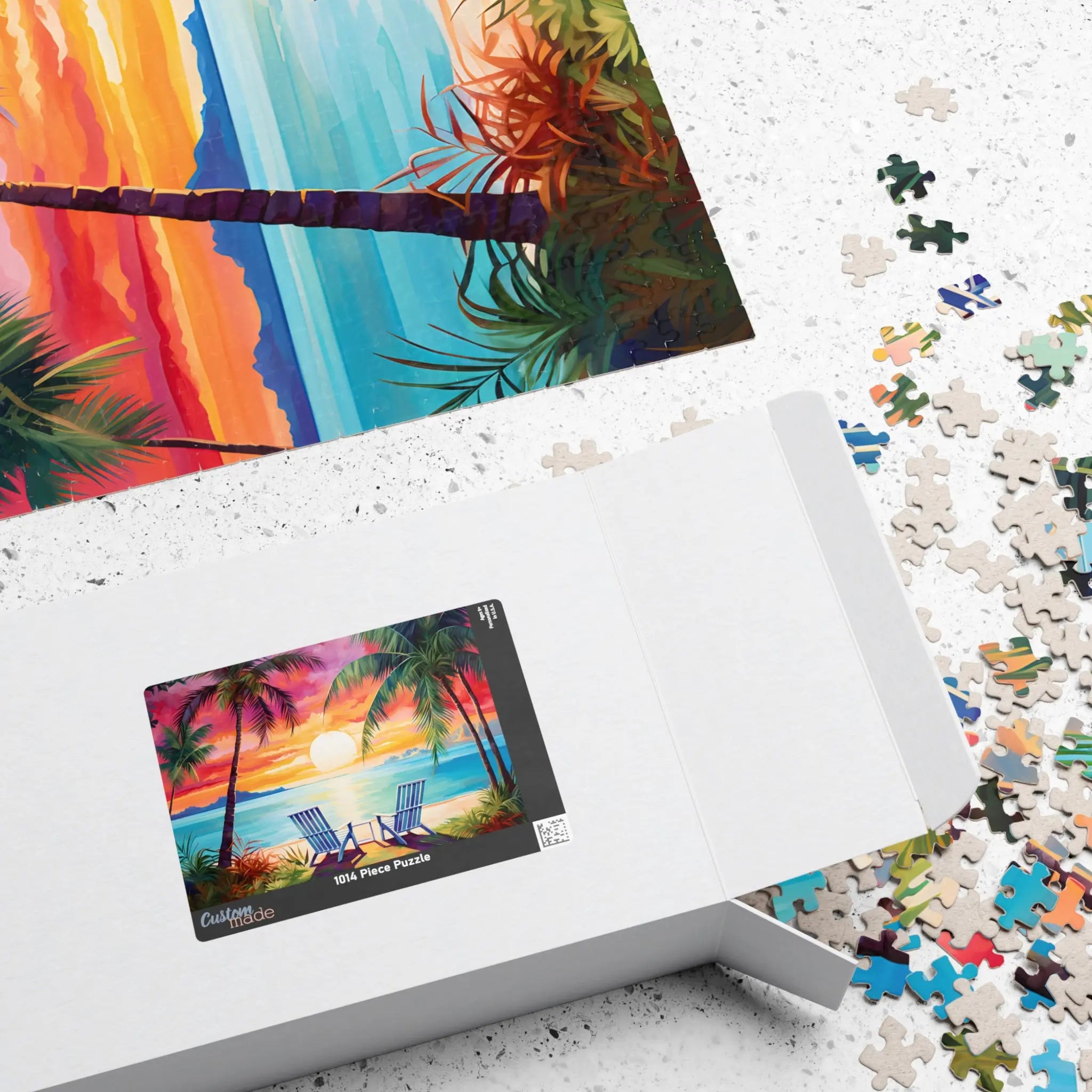 Jigsaw Puzzle: Relaxing Beach - Jigsaw Puzzle Studios - Box
