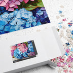 Jigsaw Puzzle: Hydrangeas in Bloom - Jigsaw Puzzle Studios - Box