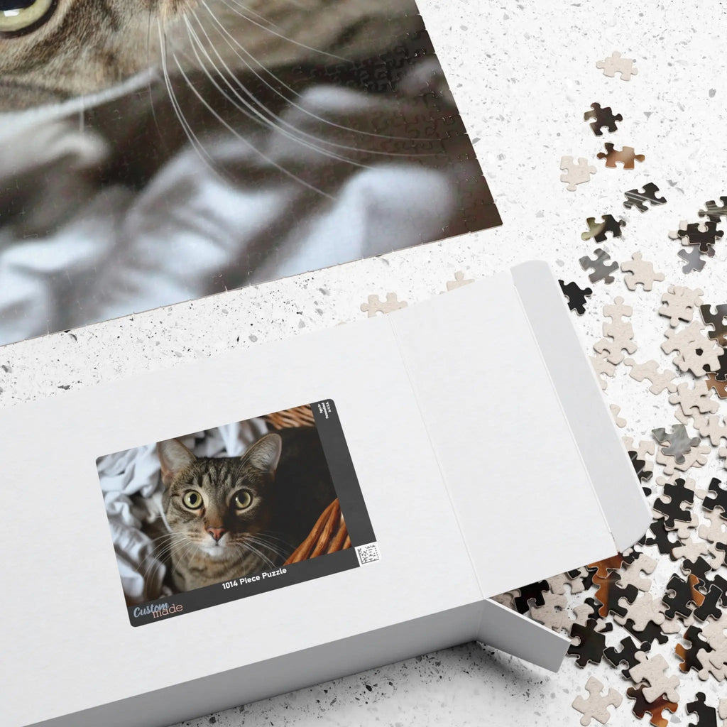 Customizable Jigsaw Puzzle: Laundry Tabby Cat - Jigsaw Puzzle Studios - Box